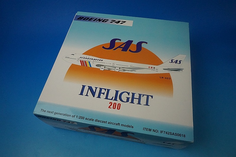 1/200 B747-200 SAS �����󥸥ʥӥ� LN-AEO [IF742SAS0618] ����ե饤��/���