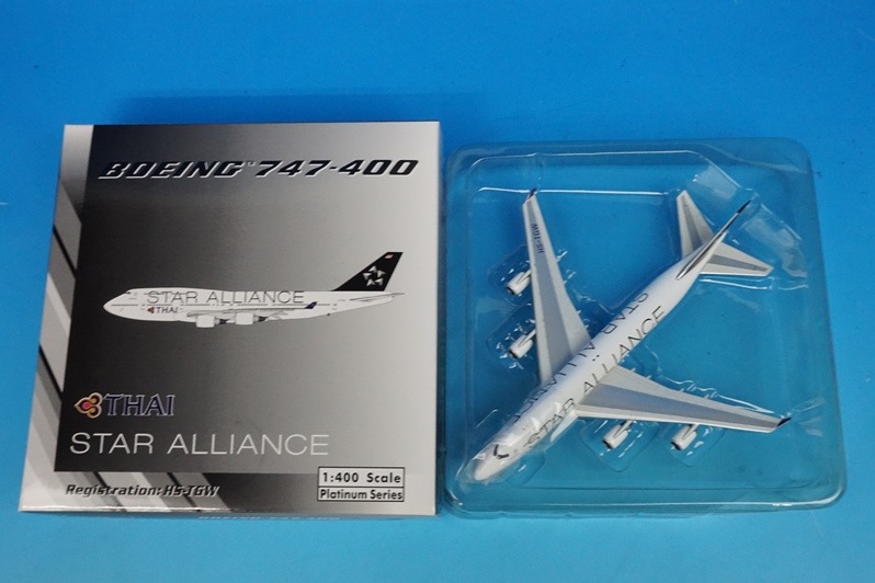 1/400 B747-400 ���� ���������饤����/�������� HS-TGW ��10490] �ե��˥å���/���