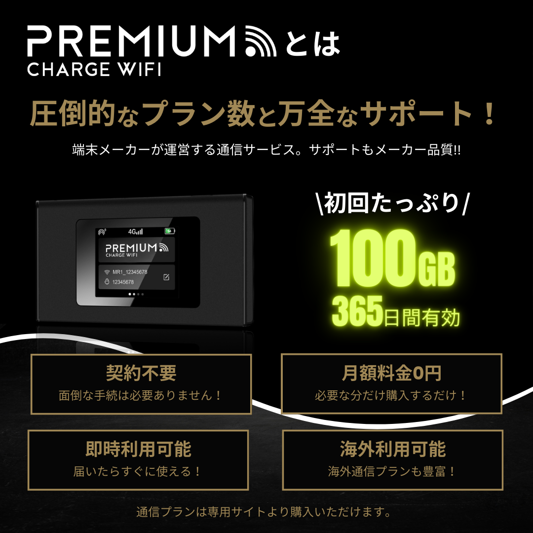 MR1Premium Charge Wi-Fi ХWi-Fi롼100GBץդ/365ͭ