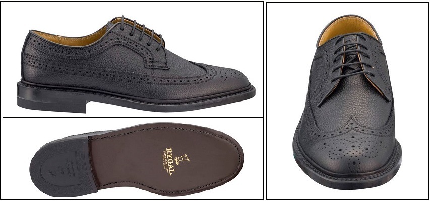 REGAL(リーガル)2585N メンズ ウイングチップトラッドビジネスシューズ