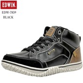 EDWIN(エドウィン)EDW-7859 メンズ ミッドカットカジュアルスニーカー シックな雰囲気のハイカット 防水仕様 通学シューズにも最適|メンズ