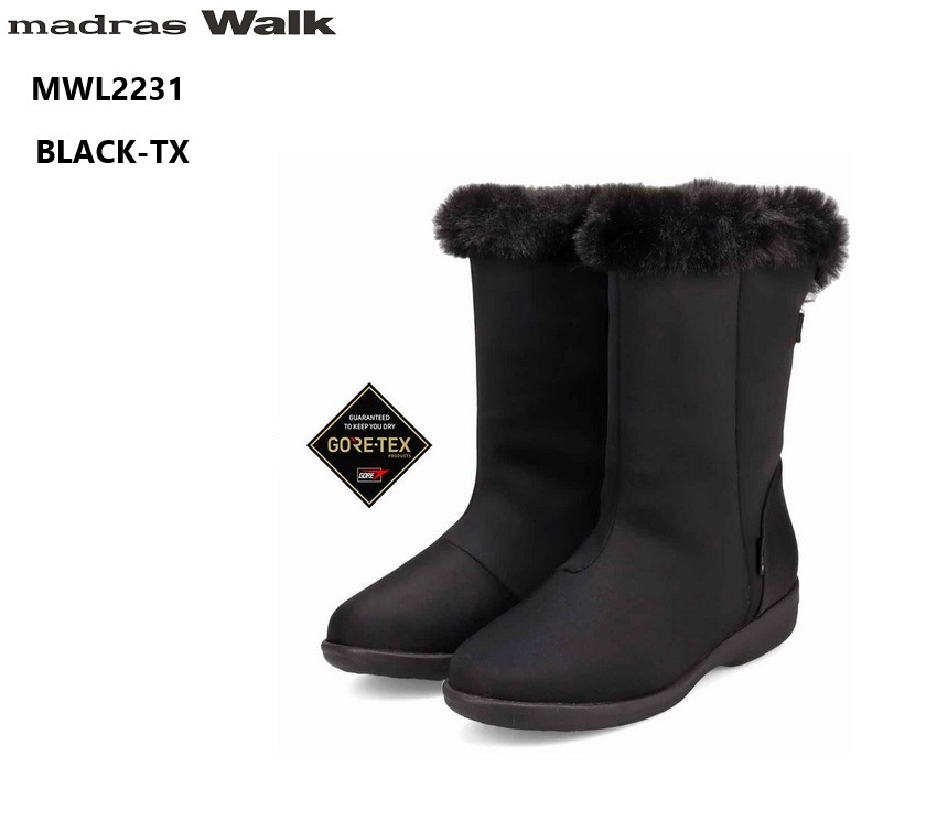 (�ޥɥ饹��������)MWL2231 madras Walk GORE-TEX ��ǥ��� ����4E �ߥɥ륫�åȥե��������奢��֡���  �ɿ� Ʃ����ǽ���ܳ�Ū�ʵ�ǽ ΢�Ϥ˥��եȤ��Ȥ��ʥե����Ǻ���ۤ����ߥɥ��֡���
