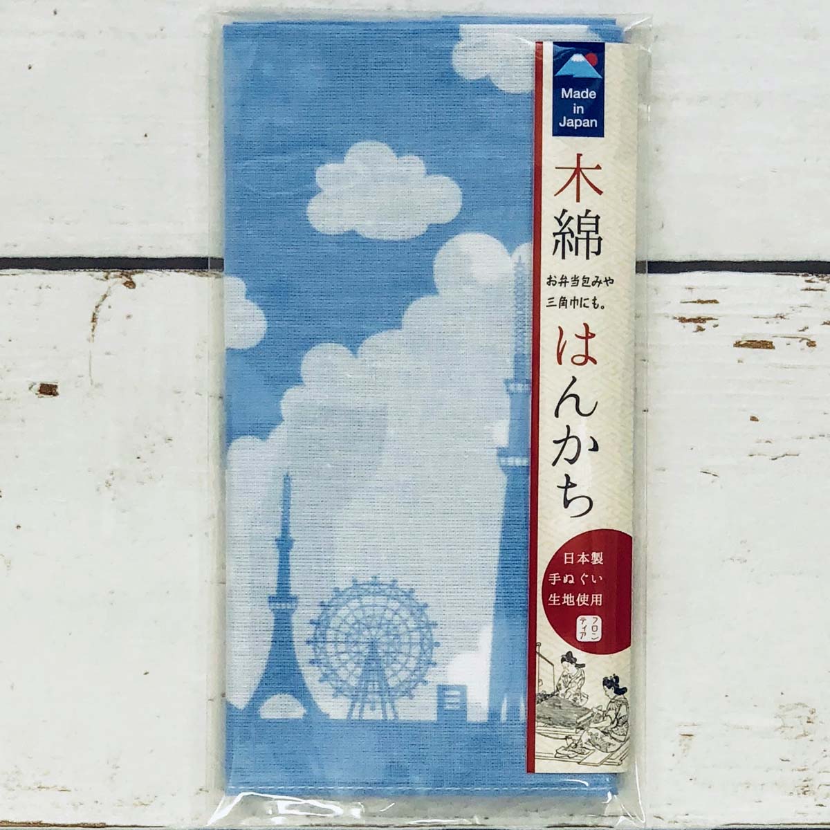 木綿ハンカチ 日本シルエット Hkc 007 特集アイテム 空色の便り フロンティア公式オンラインショップ