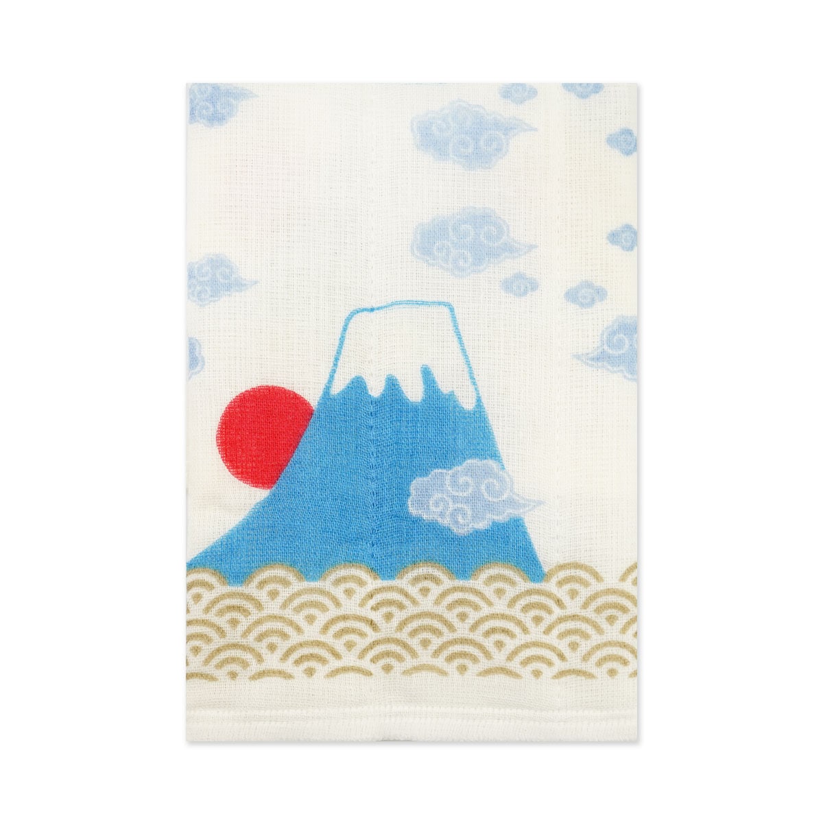かや生地ふきん　4小間 富士山｜fkn-004