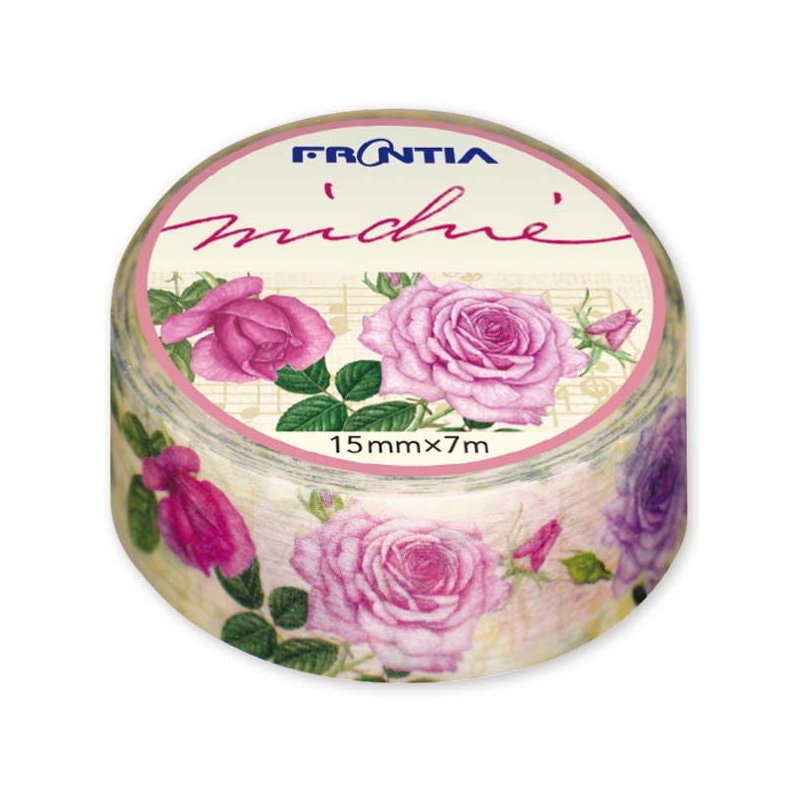 薔薇 バラ 花 ペーパーテープ マステ マスキングテープ よりもツルッとした質感 薔薇 バラ 花 ペーパーテープ マステ マスキングテープ よりもツルッと