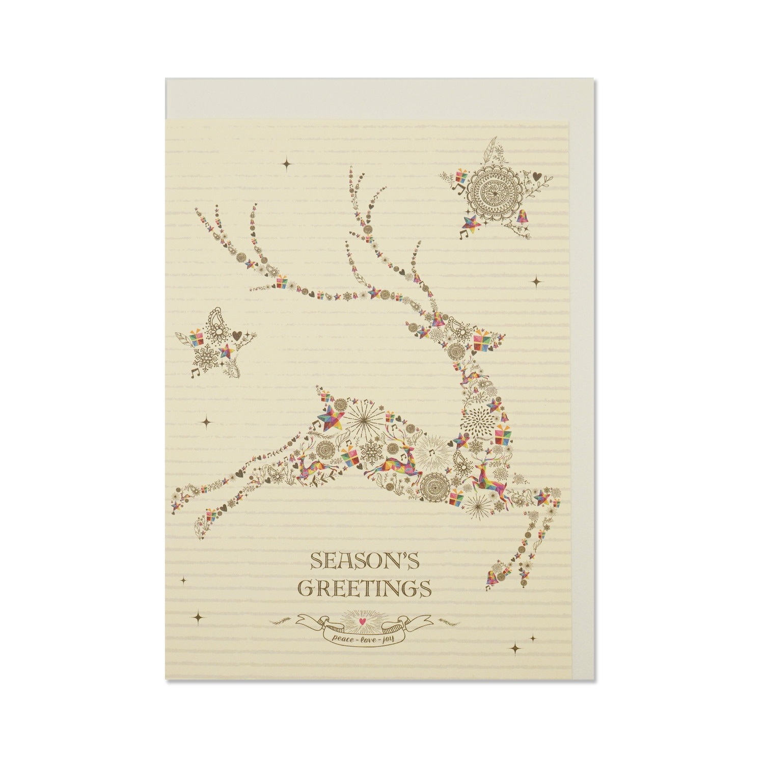 クラシッククリスマスカード　クリスマストナカイ｜xcd-246