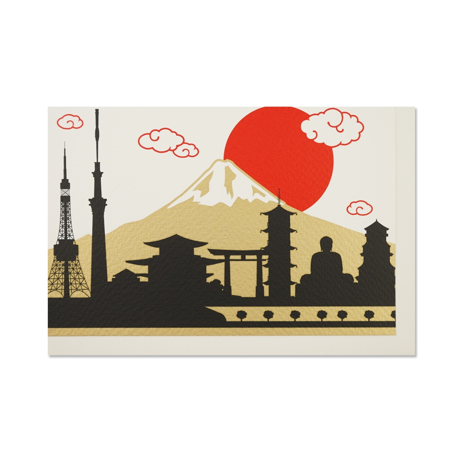 シルククリスマスカード　JAPAN｜jxcd-122