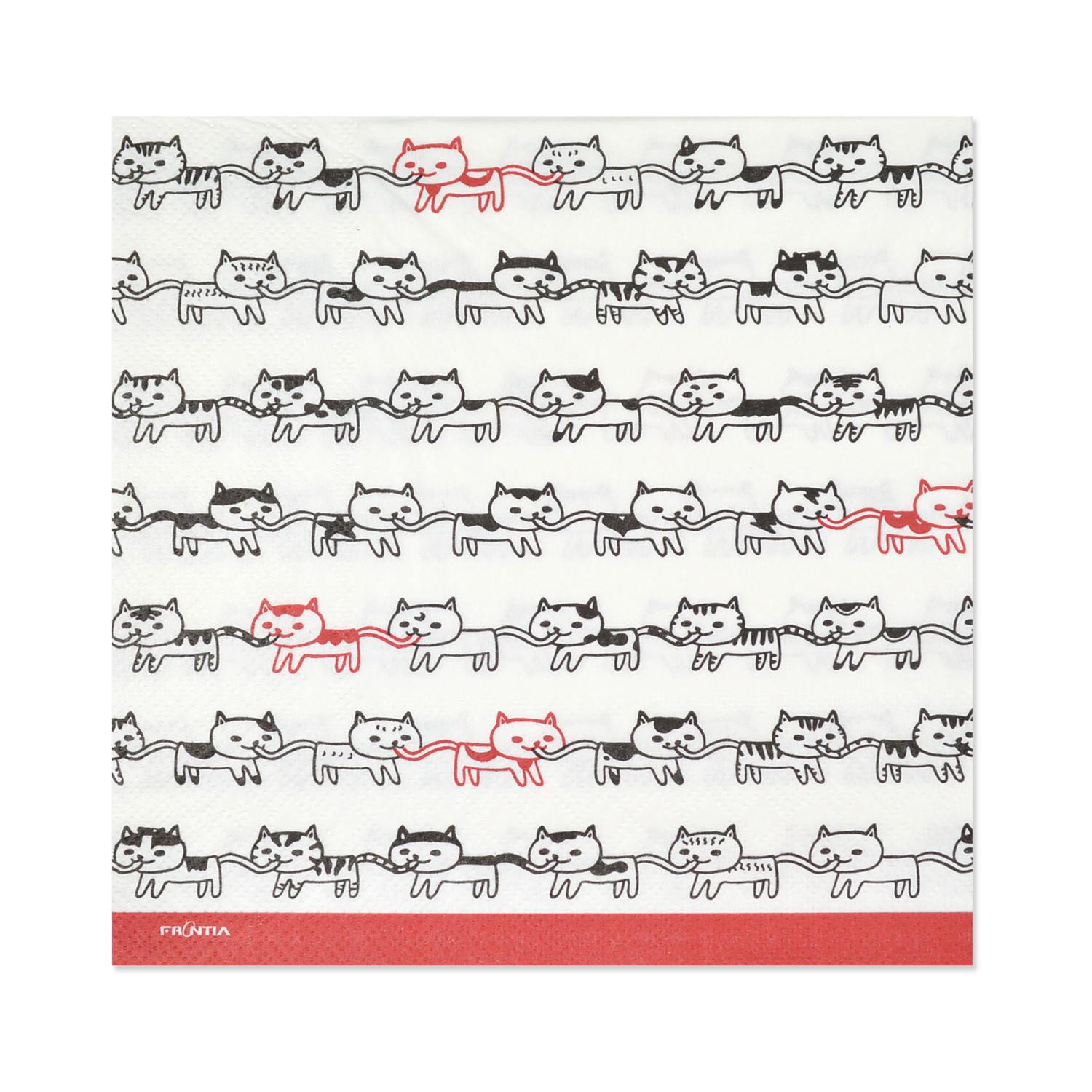 ペーパーナプキン ネコつながり｜pnk-059 | 雑貨・その他,ペーパー