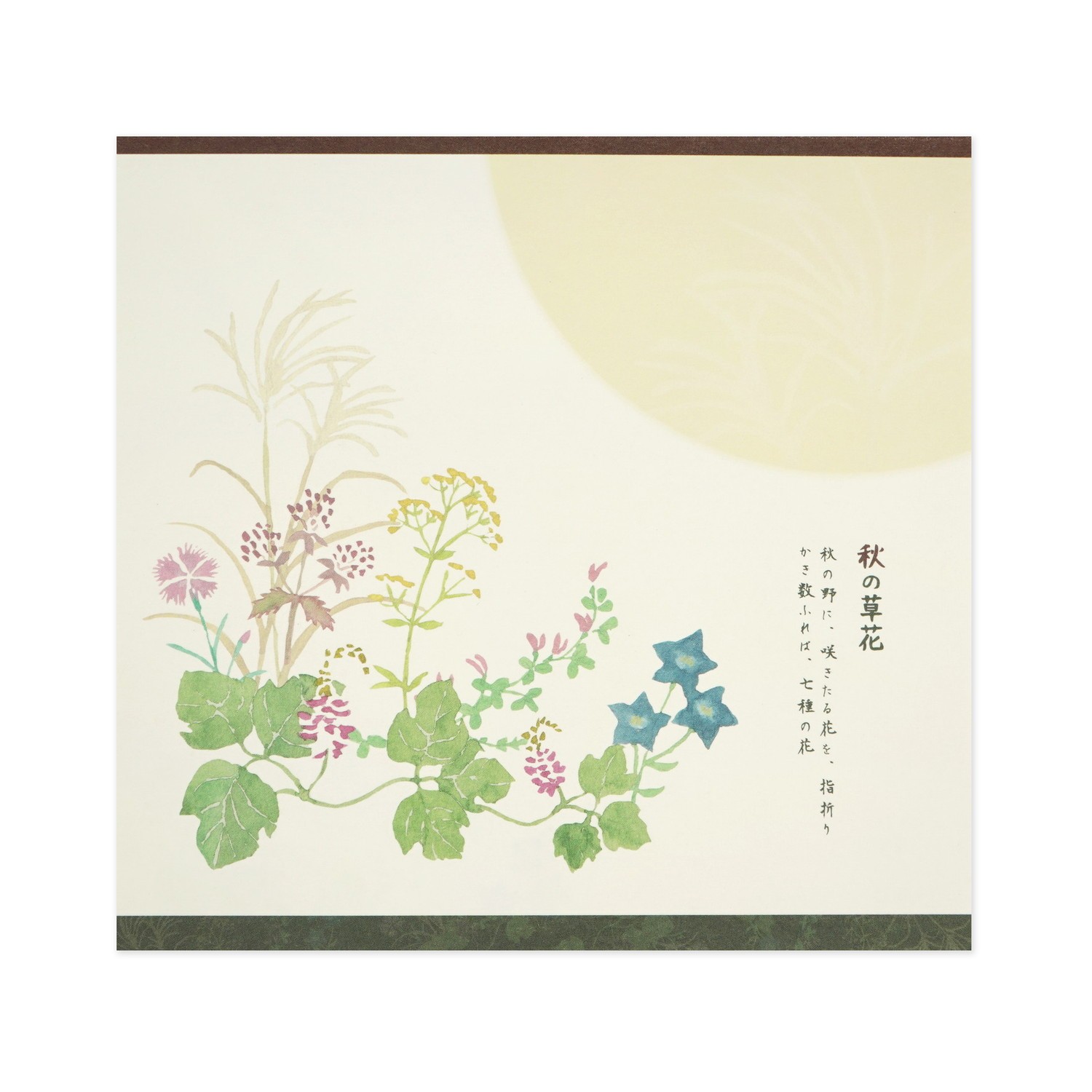 便箋 秋の草花｜pd-628