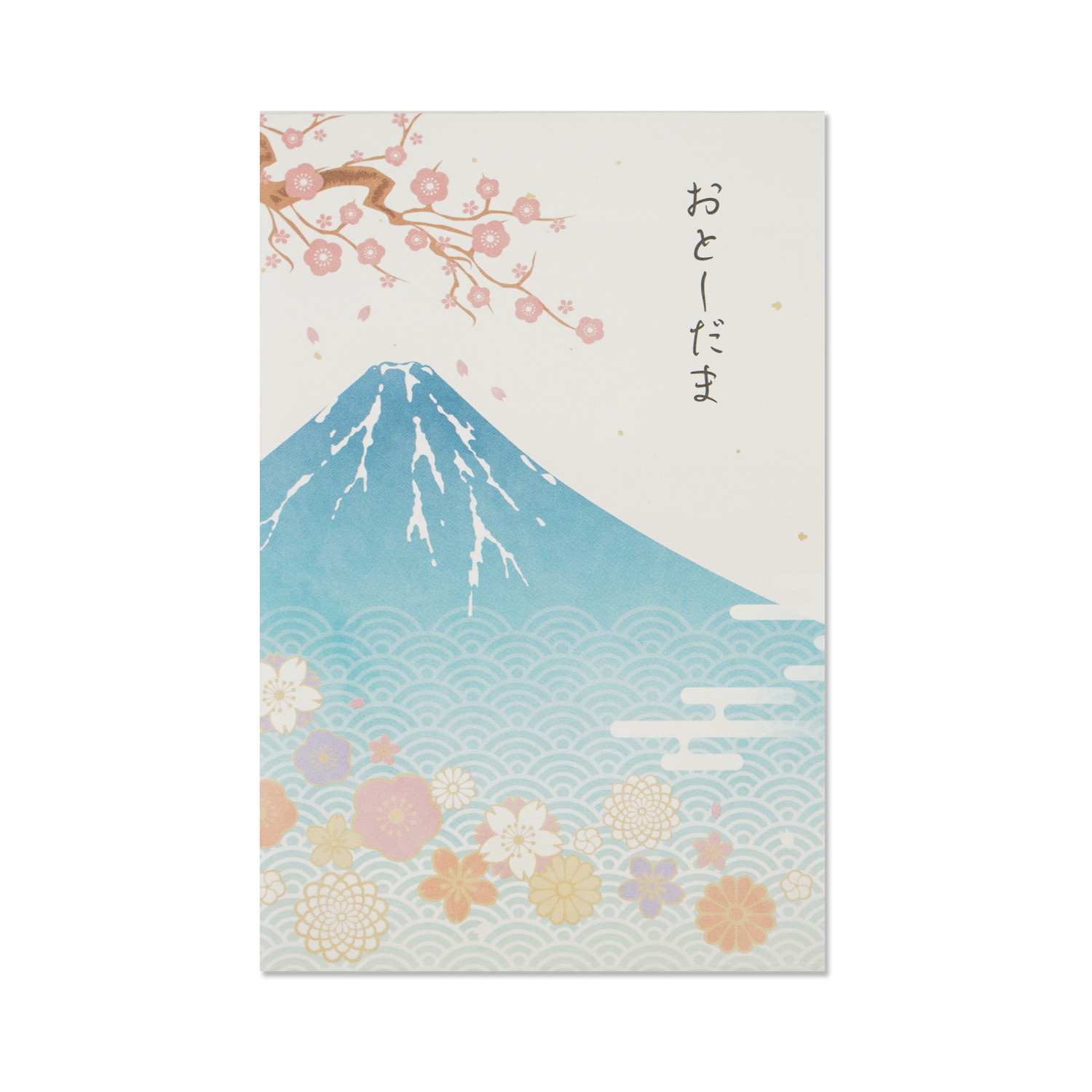 お年玉ポチ袋　青富士｜pch-286