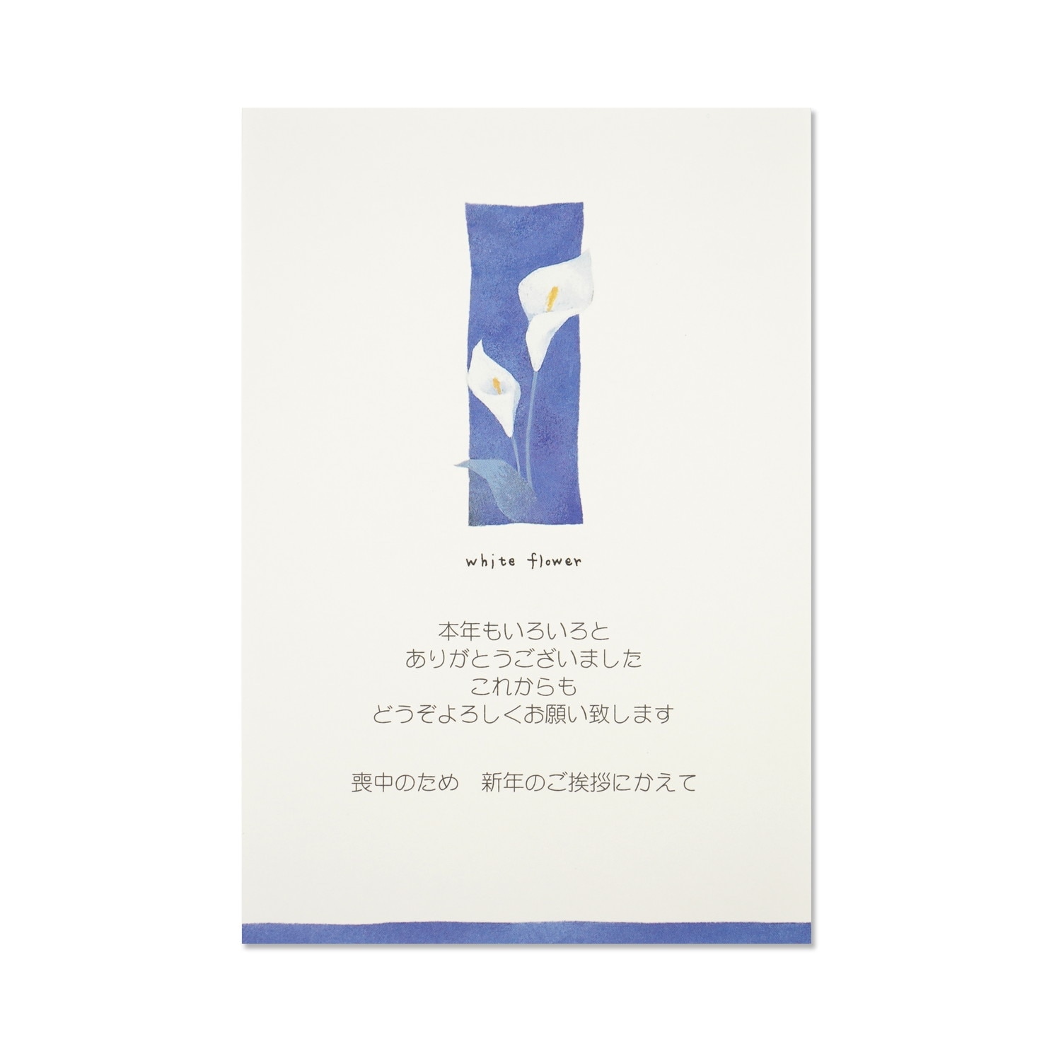 喪中はがき スパティフィラム｜mpc-068 | 手紙・カード,季節ハガキ