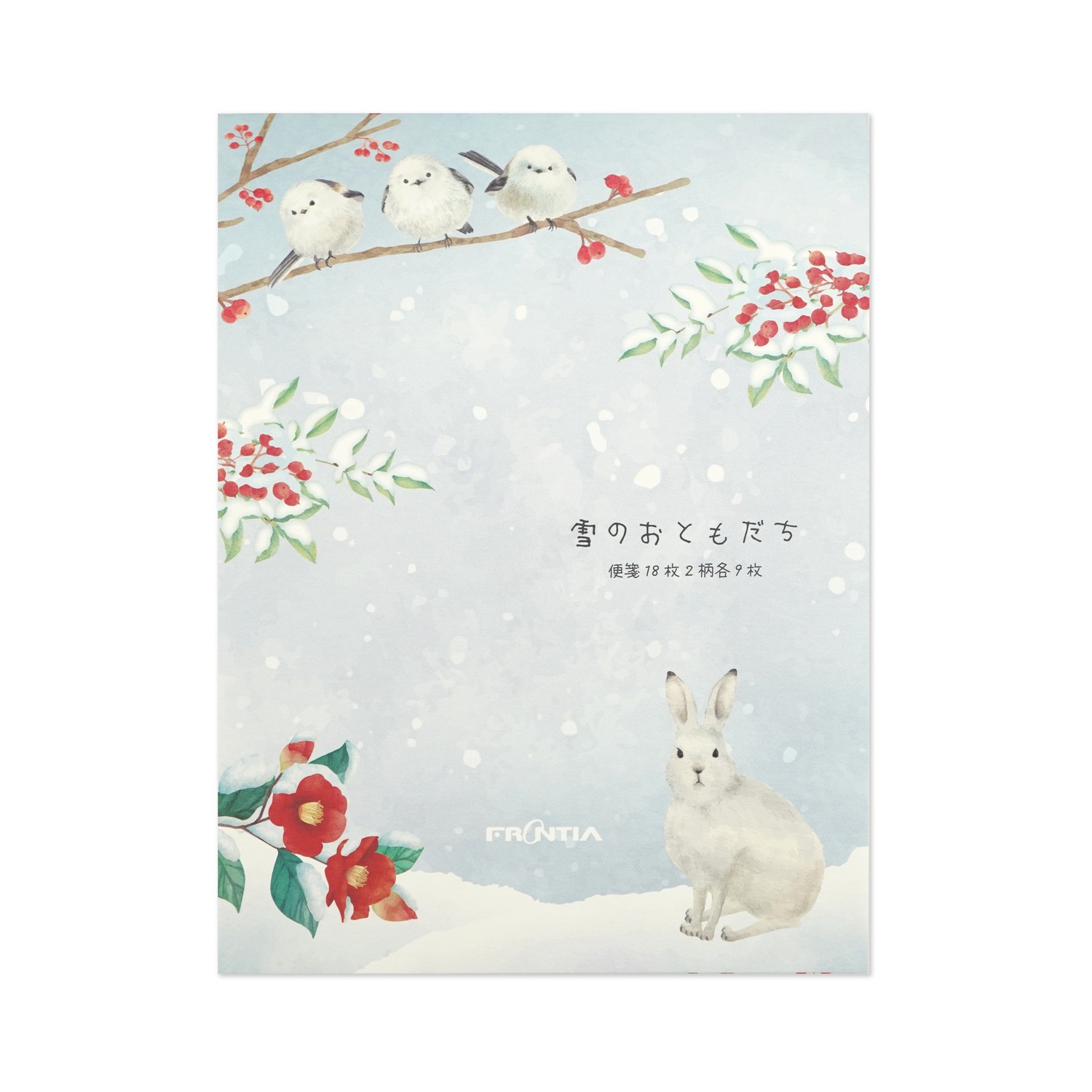 便箋　雪のおともだち｜pd-687