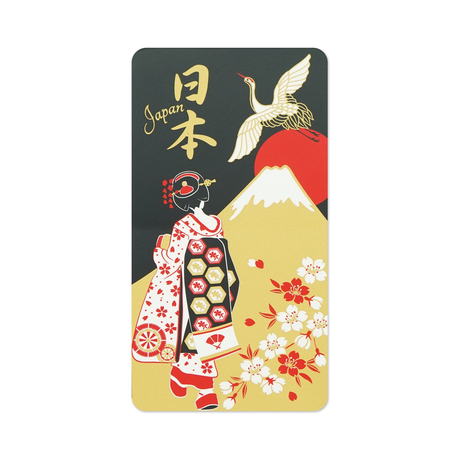 ステッカー　舞妓と富士山｜sl-236