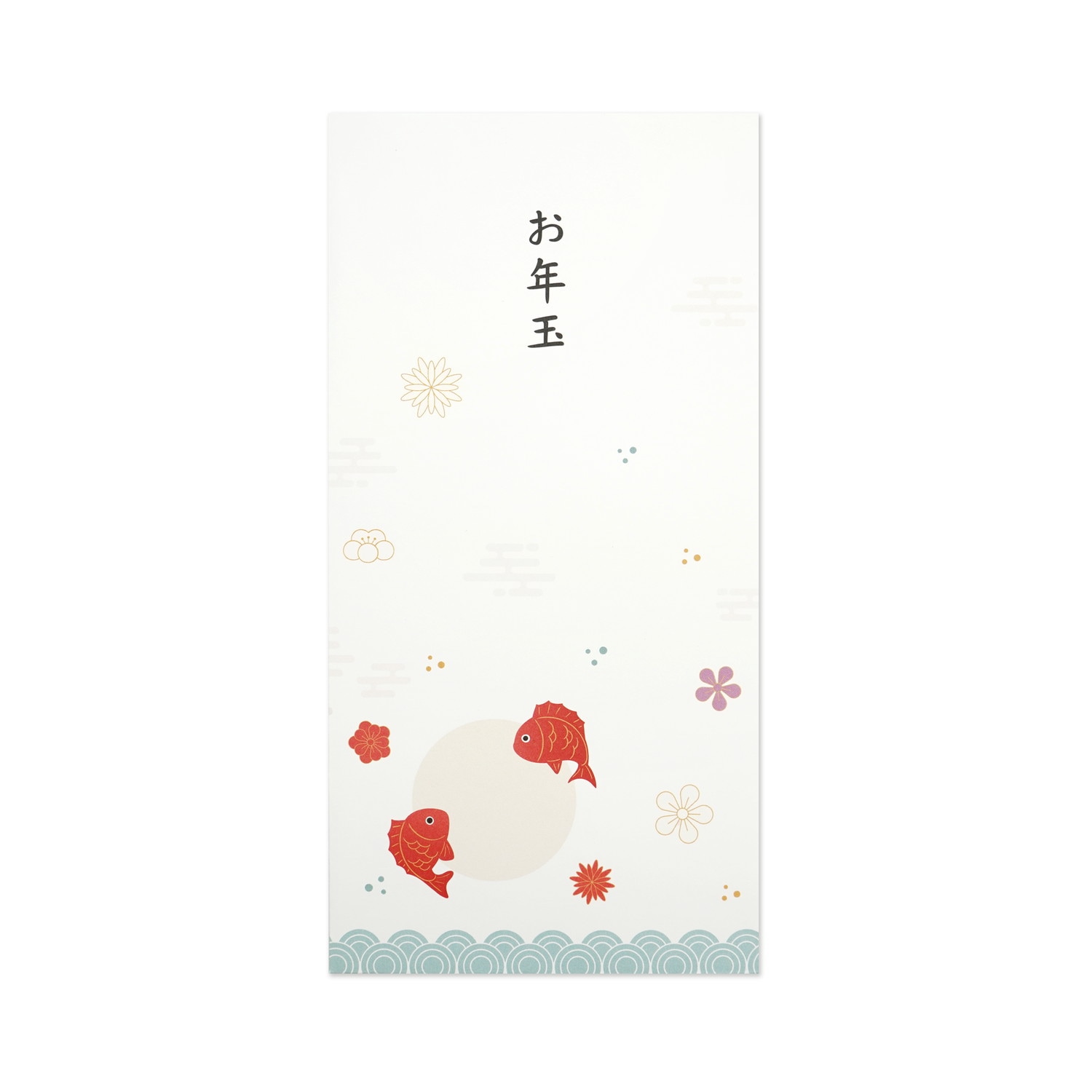 お年玉万円型袋　跳ねる鯛｜pch-313