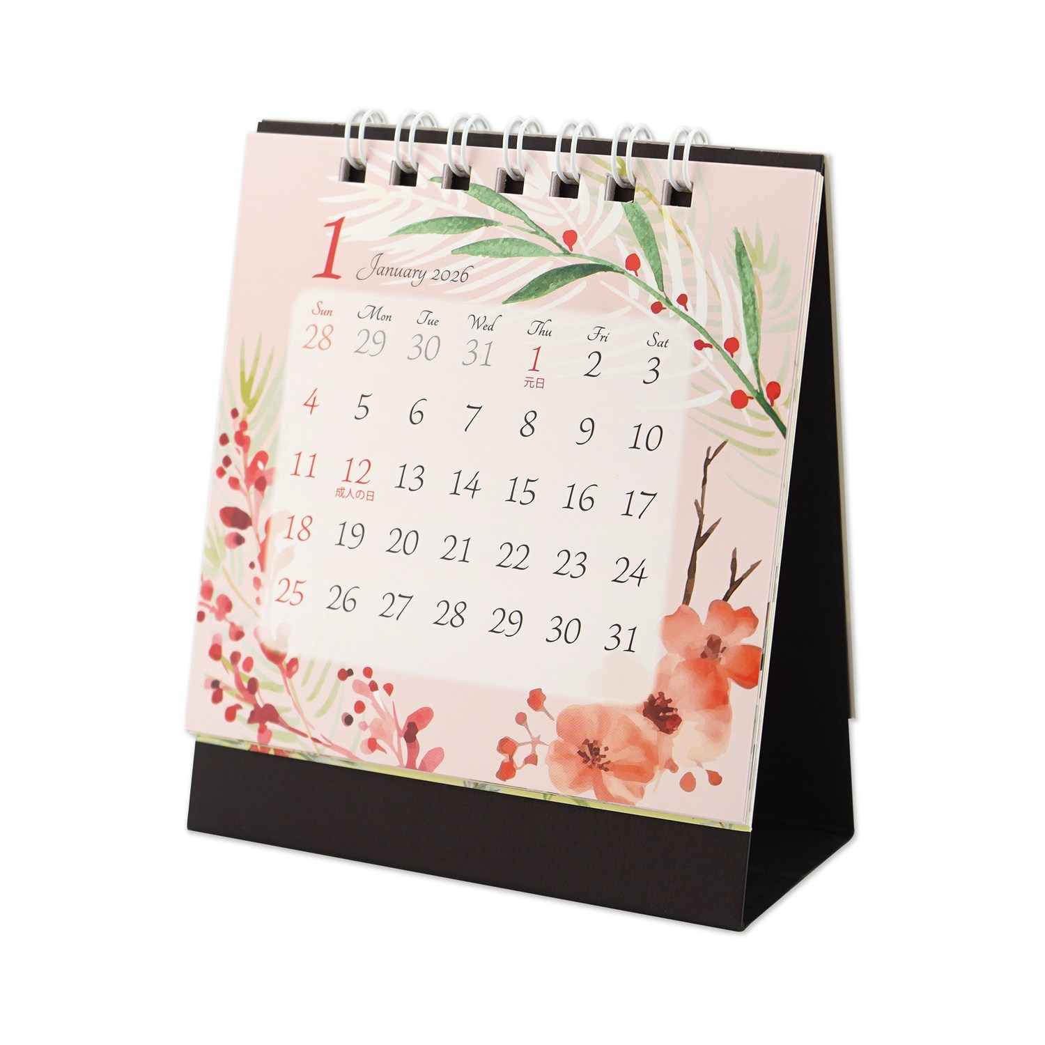2026カレンダーSS卓上1ヶ月 四季の花｜cal-219 | カレンダー・手帳