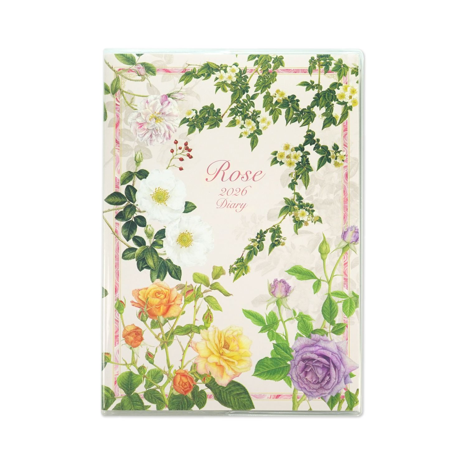 2026ダイアリーA6 クラシックローズピンク地｜dy-141 | 特集アイテム