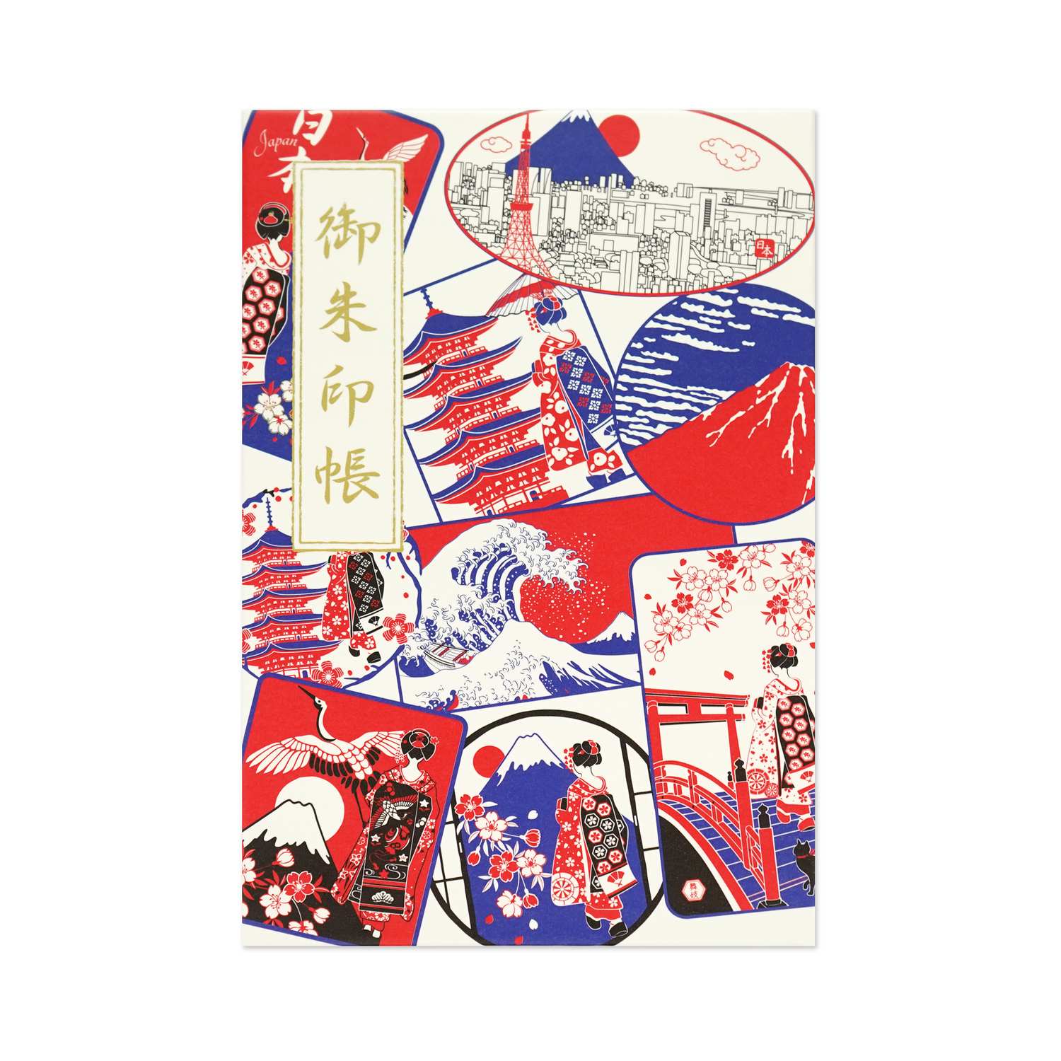御朱印帳　和風コラージュ｜cho-079
