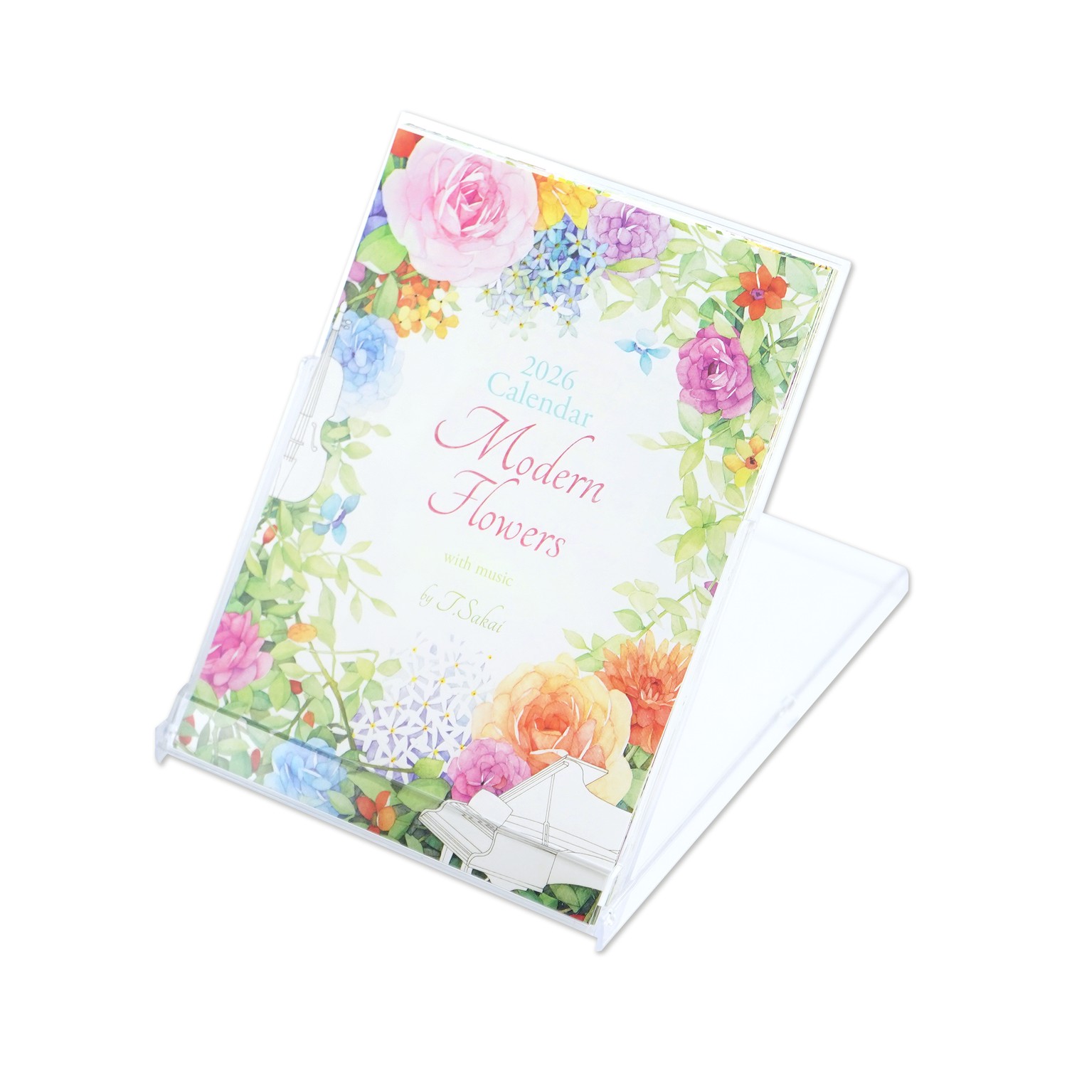 2026カレンダー卓上 モダンフラワー｜cal-212 | 特集アイテム,酒井隆嗣