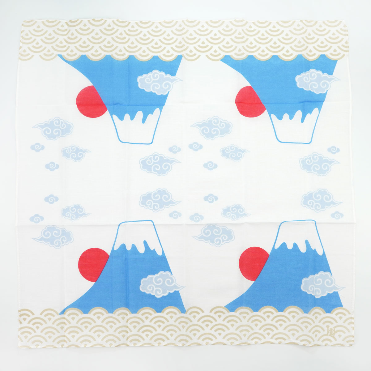 木綿ハンカチ 4小間 富士山 Hkc 004 雑貨 その他 木綿ハンカチ フロンティア公式オンラインショップ