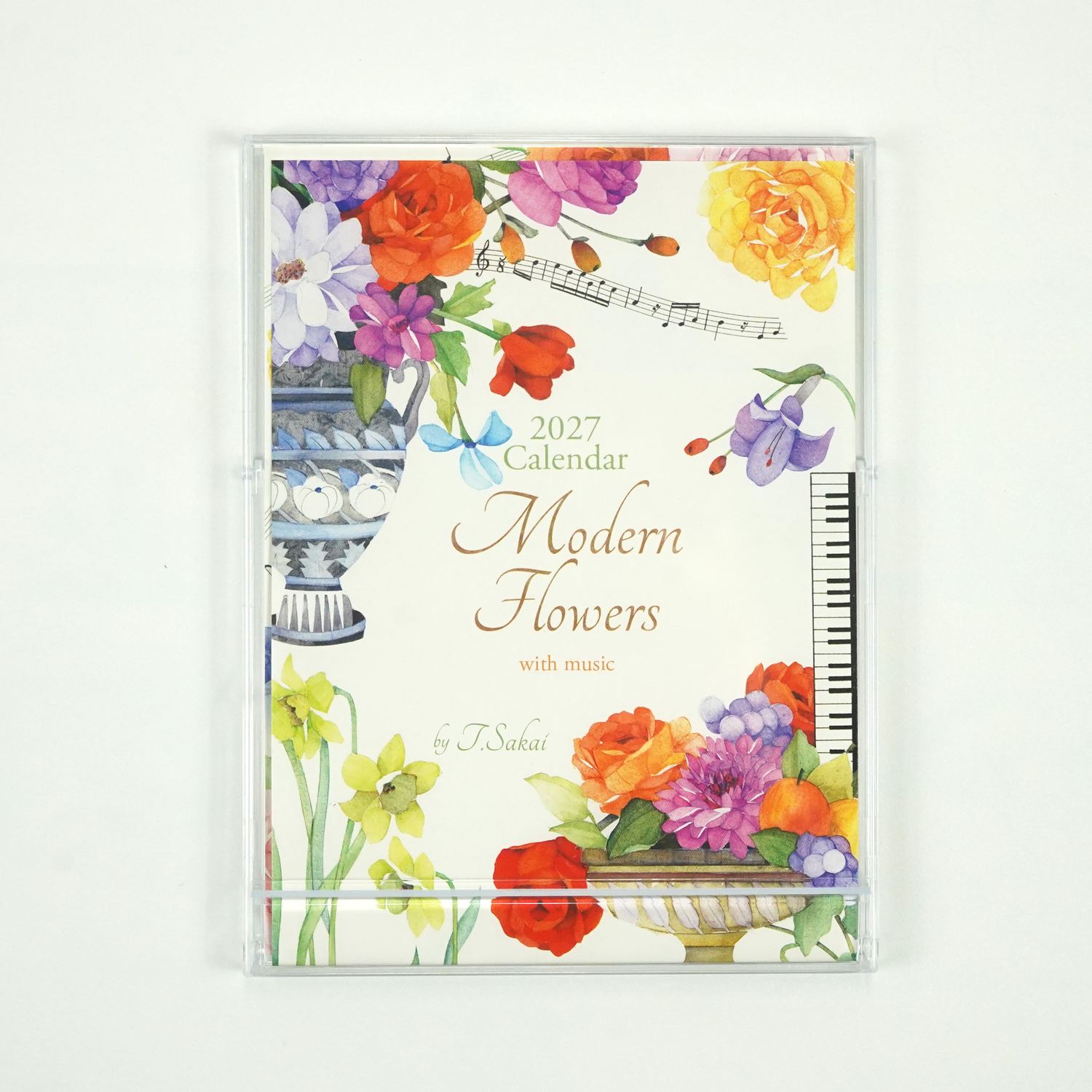 【最終値下げ】モダン卓上カレンダー 2027 カレンダー 卓上 モダンフラワー｜cal-247 | 特集アイテム,酒井
