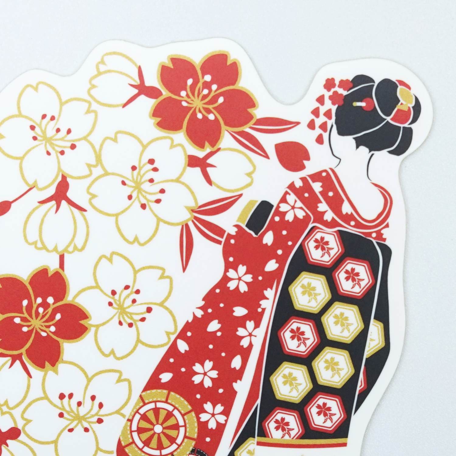 Jスマホステッカー 舞妓と桜｜sl-247 | 雑貨・その他,ステッカー
