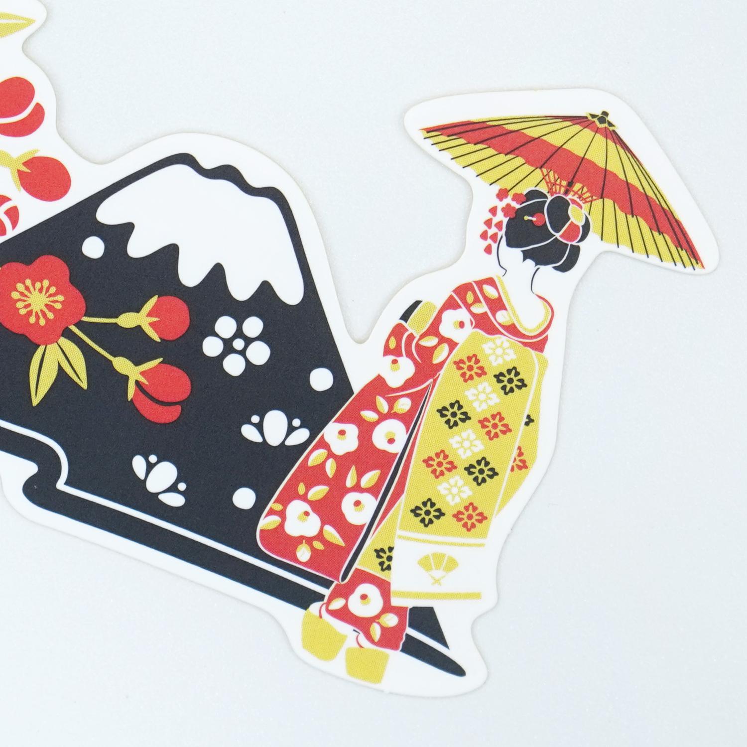 Jスマホステッカー 舞妓と富士山｜sl-249 | 雑貨・その他,ステッカー