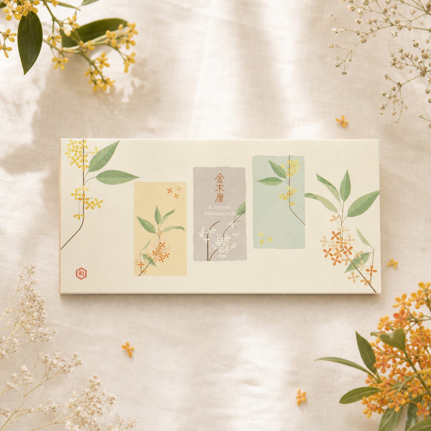 一筆箋 金木犀の香｜mp-637 | 新商品,2026秋,一筆箋 | FRONTIA