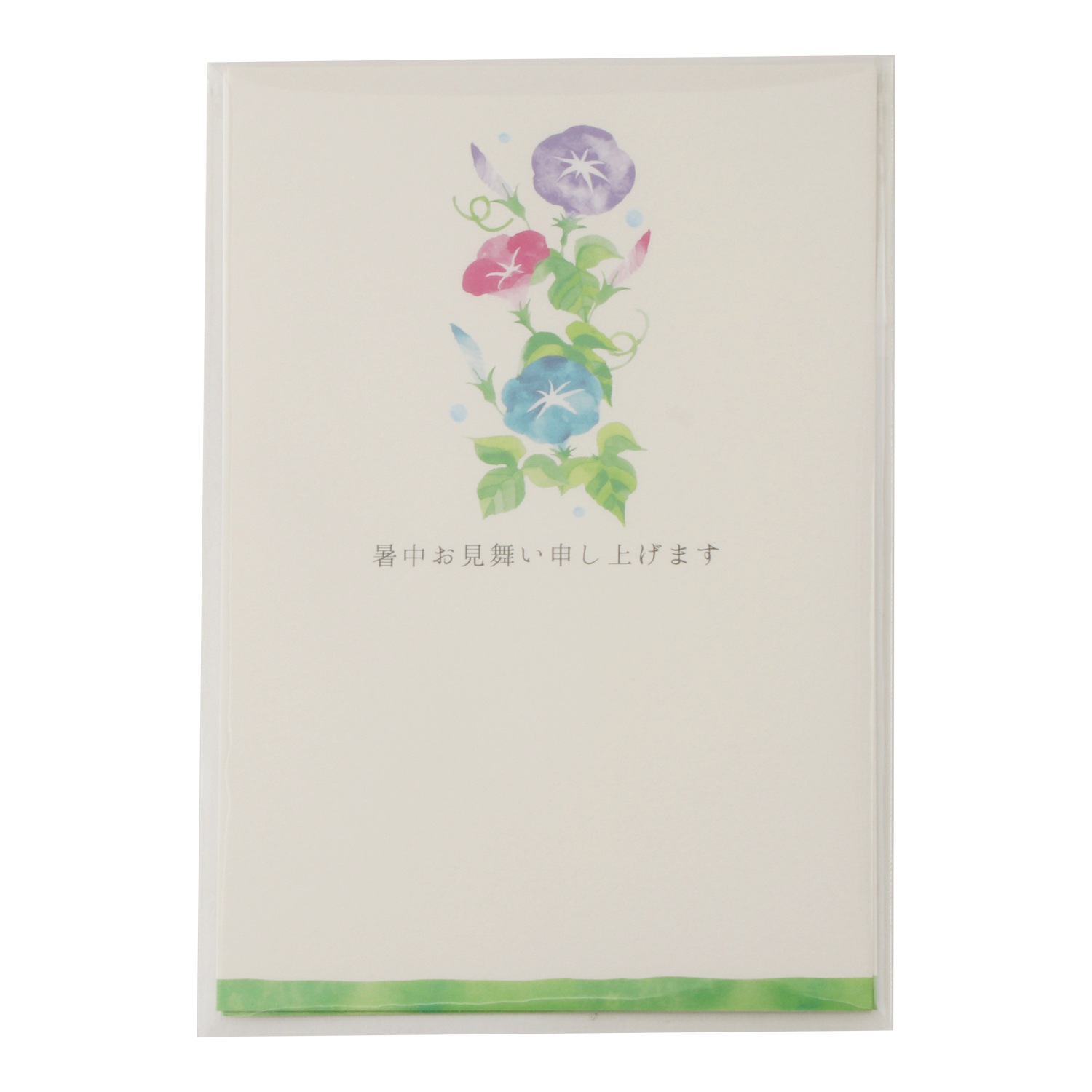 サマーポストカード 暑中 あさがお 3枚入り Npc 264 手紙 カード 季節ハガキ フロンティア公式オンラインショップ