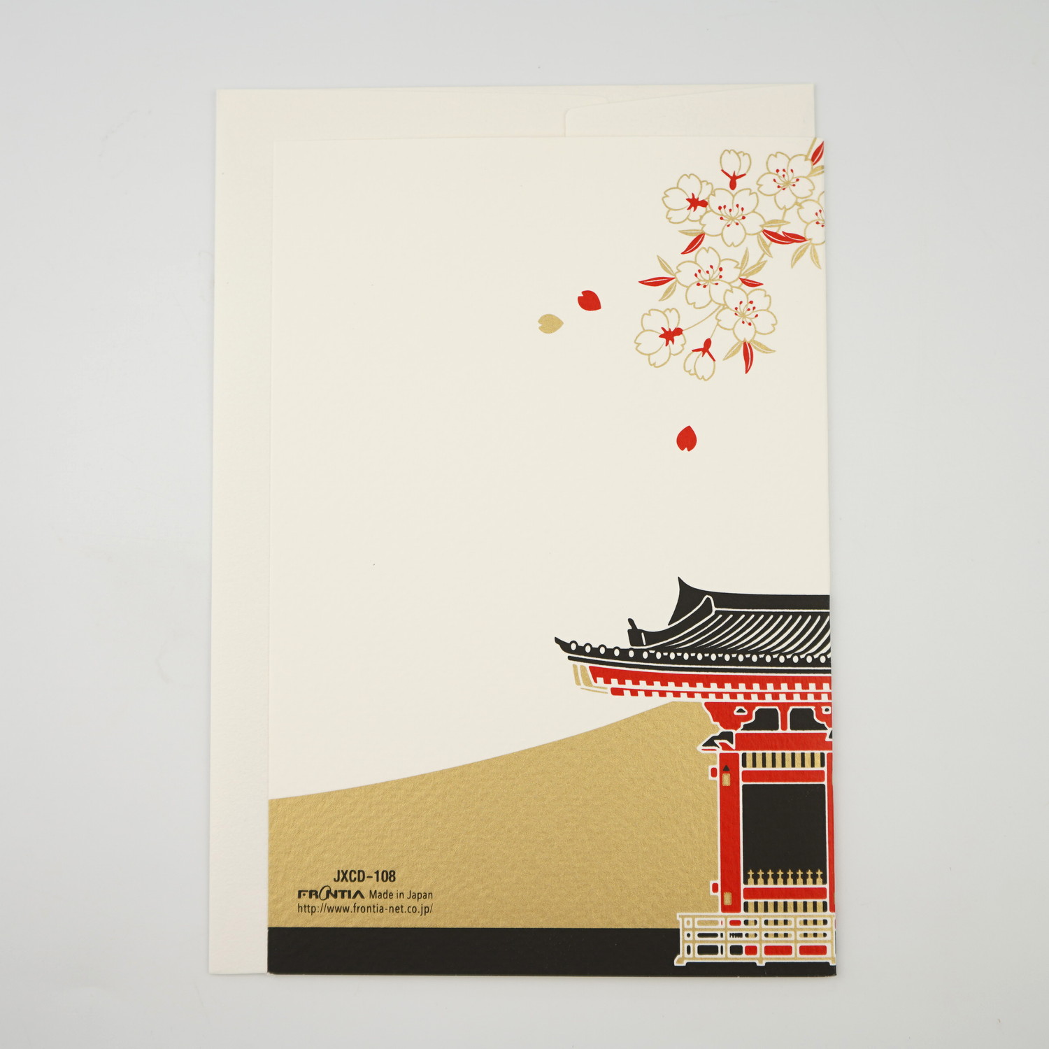 シルククリスマスカード 富士山と雷門｜jxcd-108 | 手紙・カード