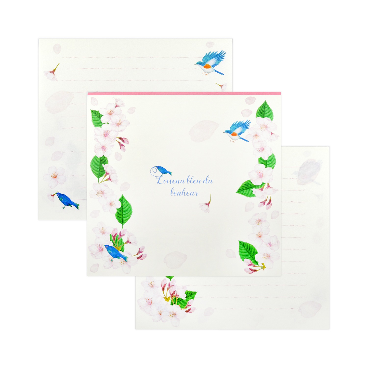 便箋 幸せの青い鳥と桜 Pd 540 新着アイテム フロンティア公式オンラインショップ