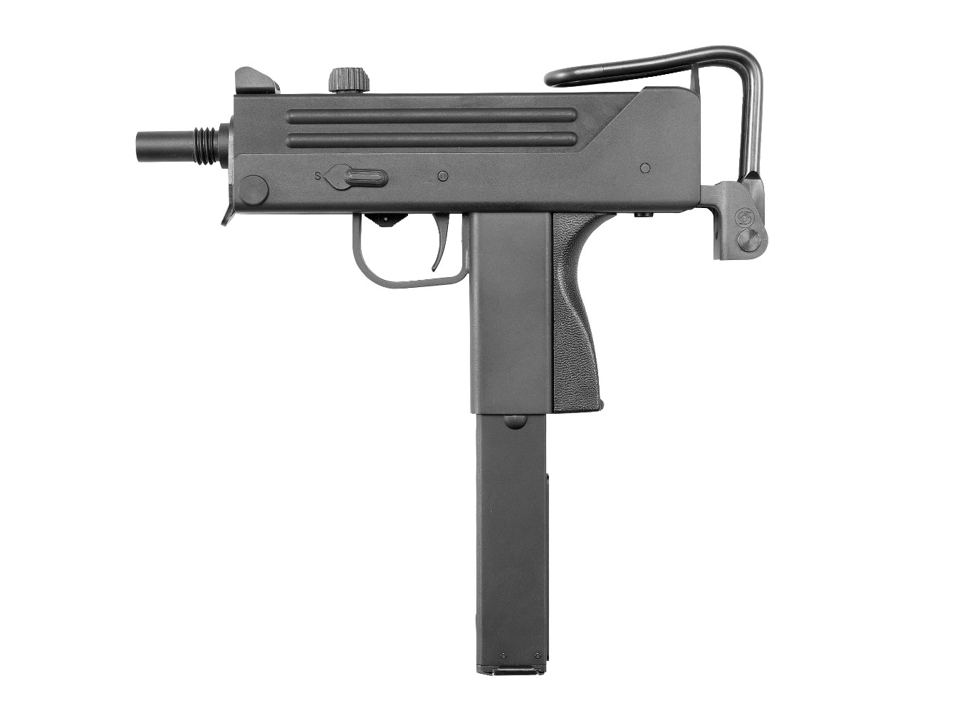 エアガン ガス マック マルシン] MAC Mk1 6mmBB 固定スライド WディープブラックABS