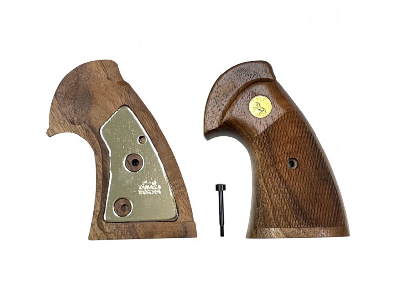 タナカ　パイソン オーバーサイズ アメリカンウォールナット チェッカーグリップ タナカ “+ Weight”グリップシリーズ パイソン オーバーサイズ