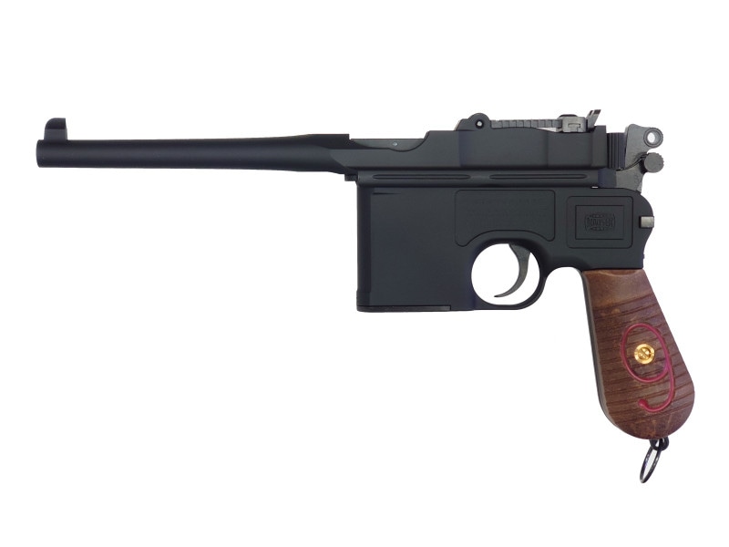 A!CTION モデルガン Mauser C96 Red9 HW マットブラック | すべての