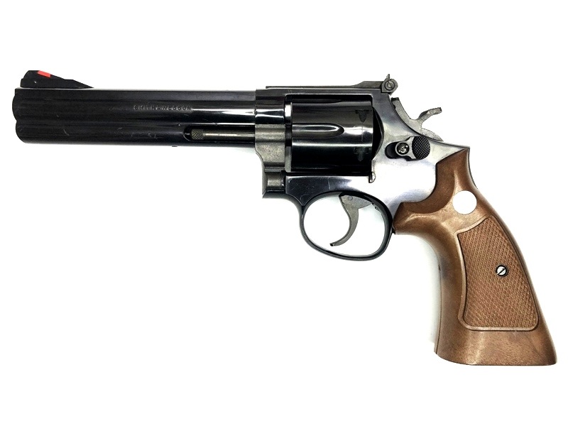 特選中古品】発火モデルガン MGC S&W M586 6インチ ブラックABS ガン 