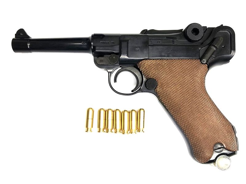 売り切れ【特選中古品】発火モデルガン MGC ルガーP08 ブラックABS CP