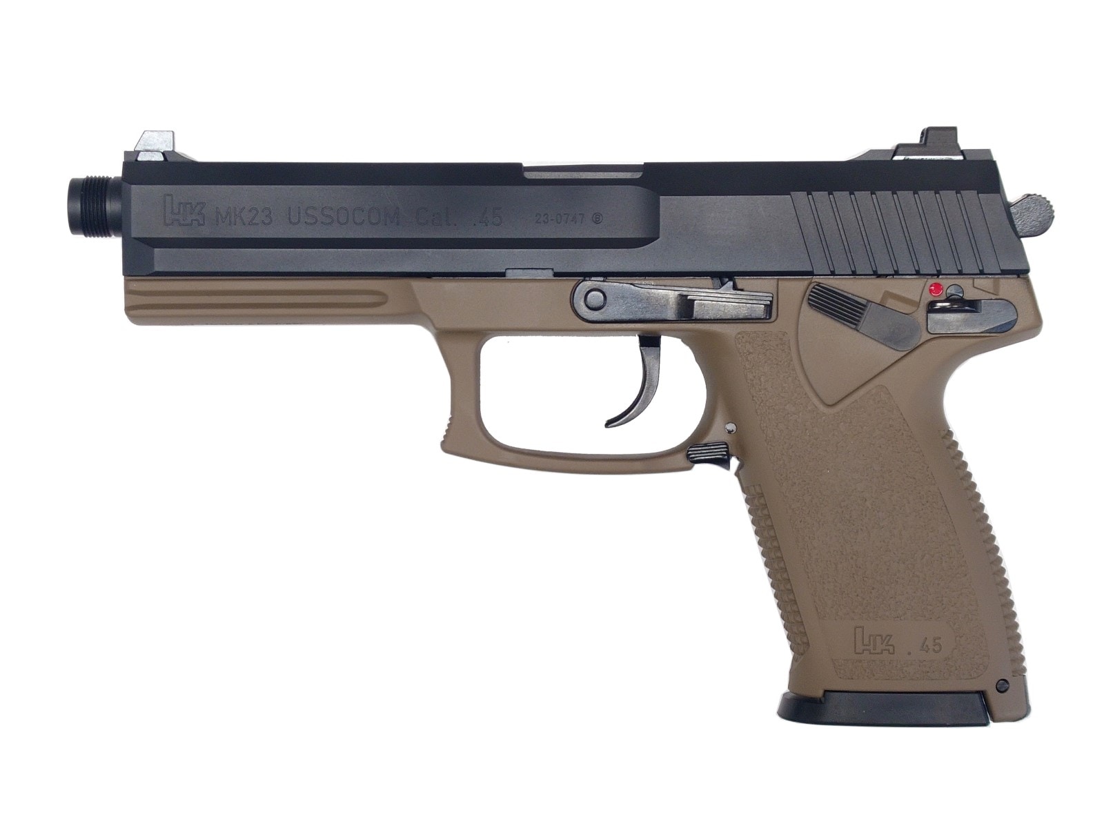 限定特価】KSC CO2ガスブローバック Mk23ソーコムピストル TAN