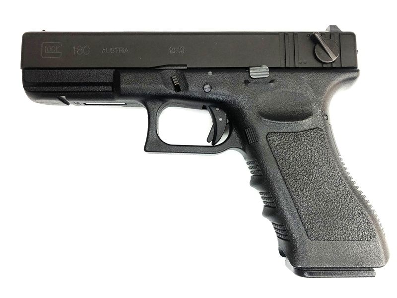 特注 L型ガンスタンド グロッグ18C 特選中古品】ガスブローバック KSC グロック18C スライドHW