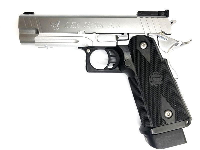 特選中古品】ガスブローバック KSC STI シーホーク4.3 ABS シルバー