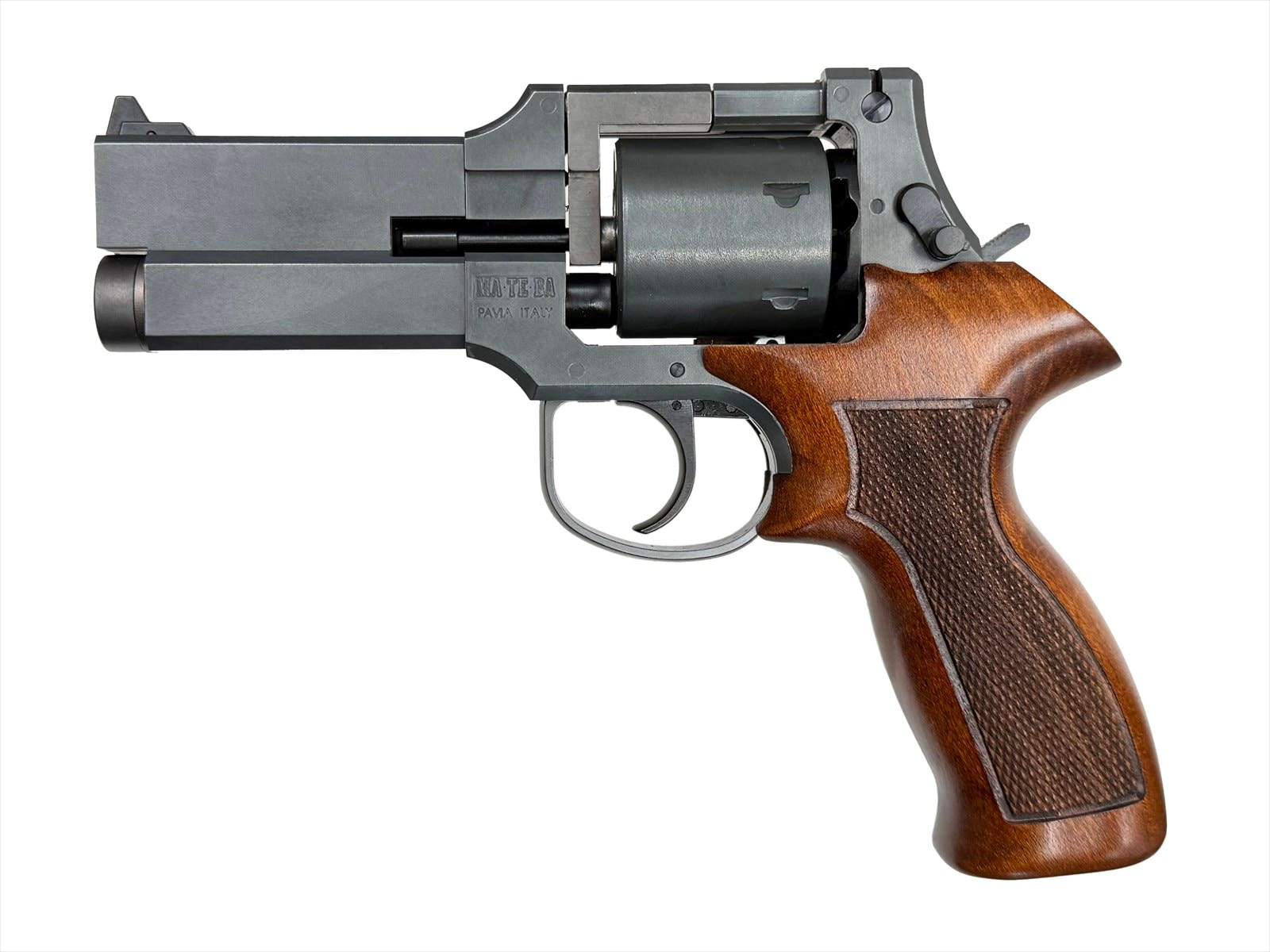 マルシン 6mmBBガスガン マテバリボルバー 4インチ 木製グリップ仕様