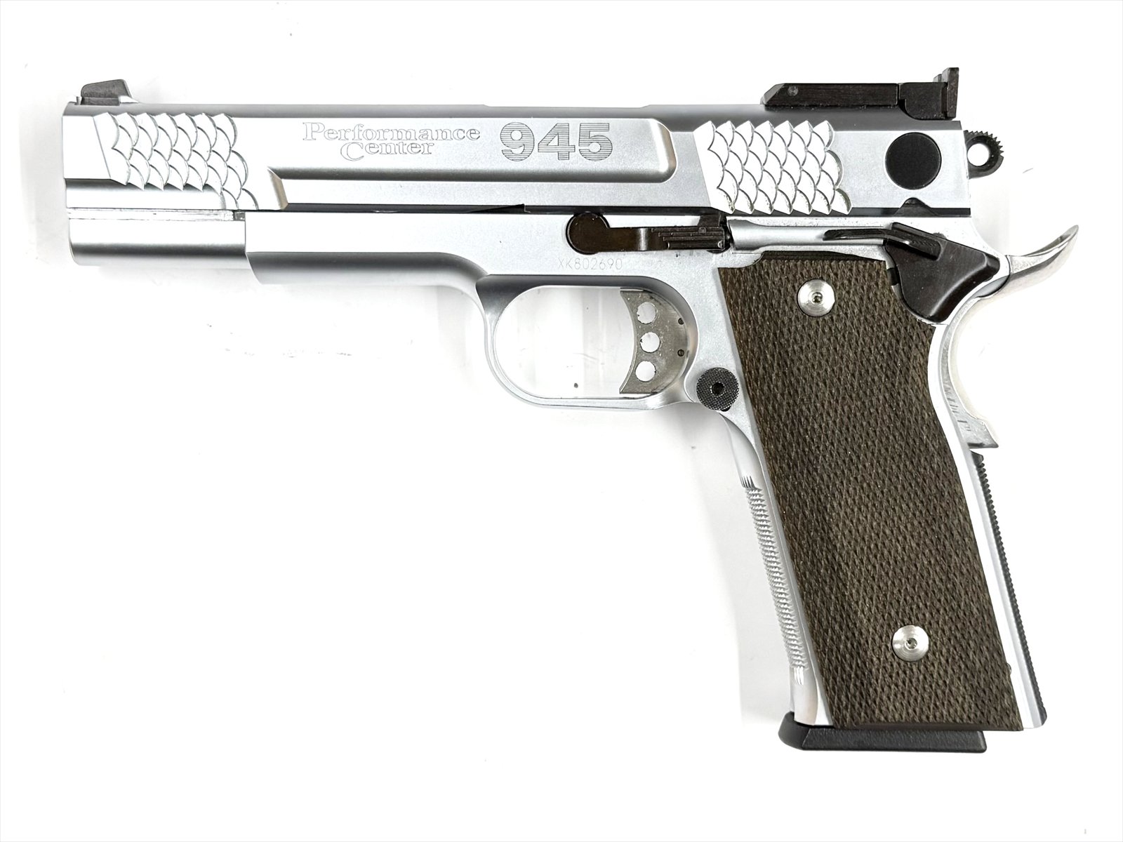 特選中古品】ガスブローバック KSC S&W M945 スケイルドシルバー ABS