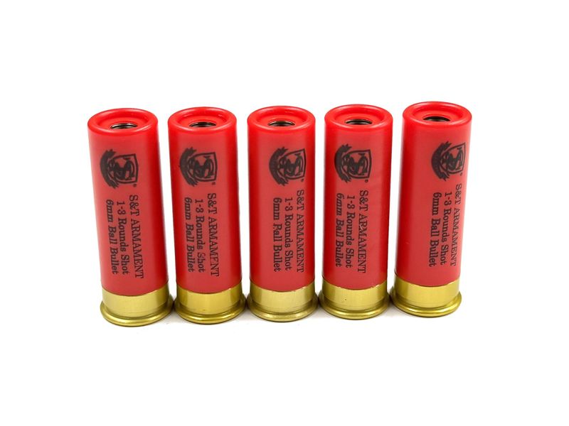 S&T M1887 ショットシェル 5発入り レッド | S&T,マガジン/オプション