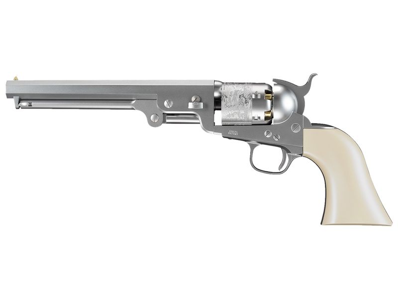 新製品予約】東京マルイ エアーリボルバープロ M1851 NAVY シルバー