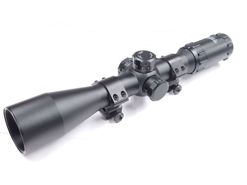 フロンティアオリジナルスコープ 3-10X42 特選中古品】フロンティア 3-10×42 ミルドットレティクルサイド
