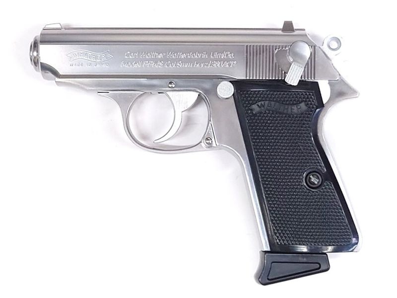 特選中古品】ガスブローバック マルゼン ワルサーPPK/S ステンレス