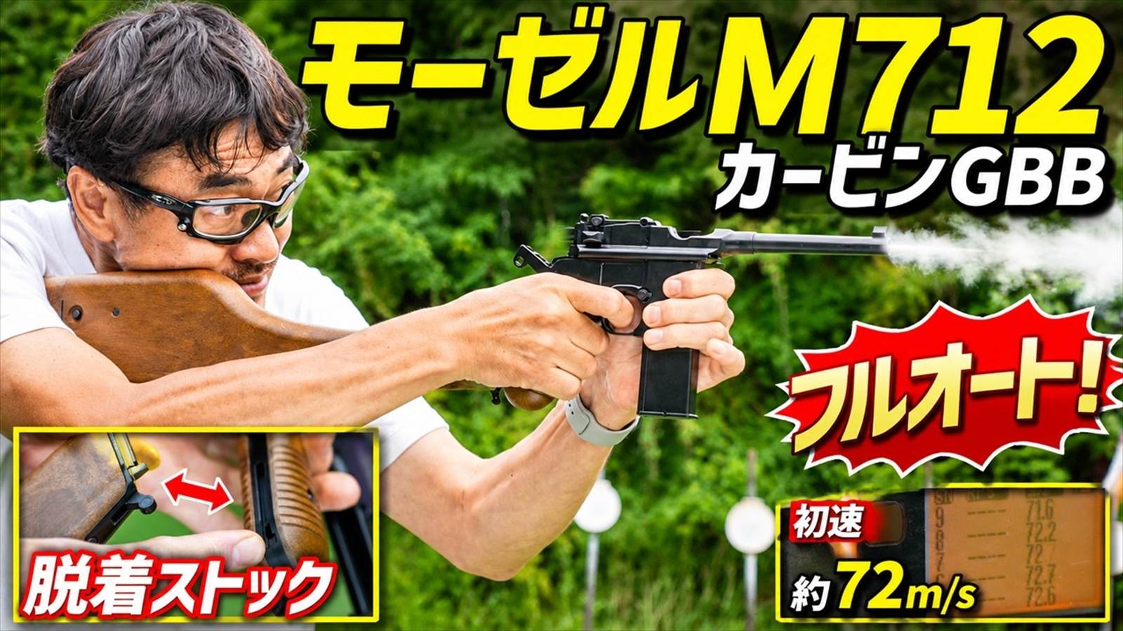 マック堺レビュー品】ARMORER WORKS ガスブローバック M712 フェイク