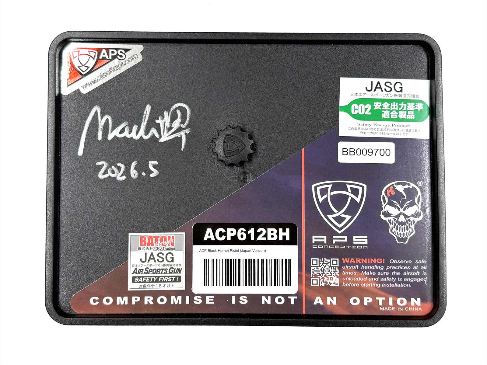 マック堺レビュー品】APS CO2ガスブローバック Black Hornet Pistol