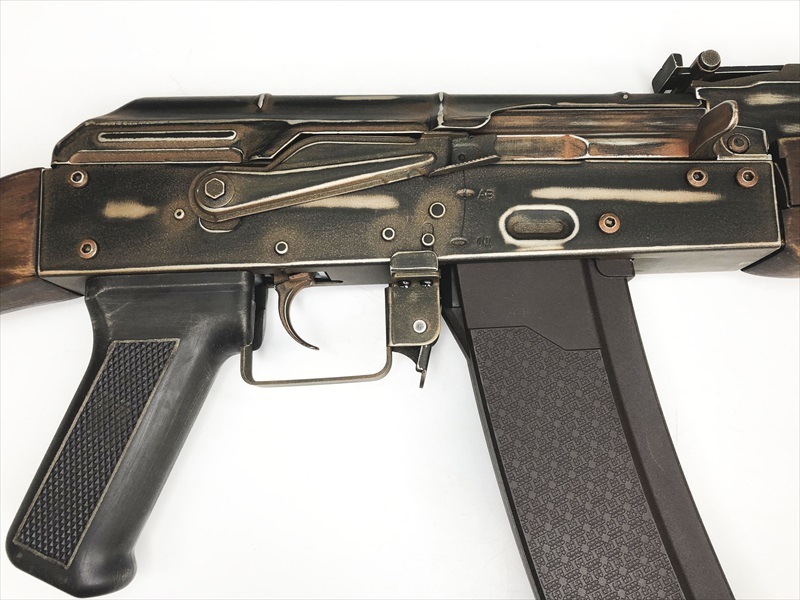 売り切れ【特選中古品】電動ガン APSエアソフト AK74 BATTLE WORN