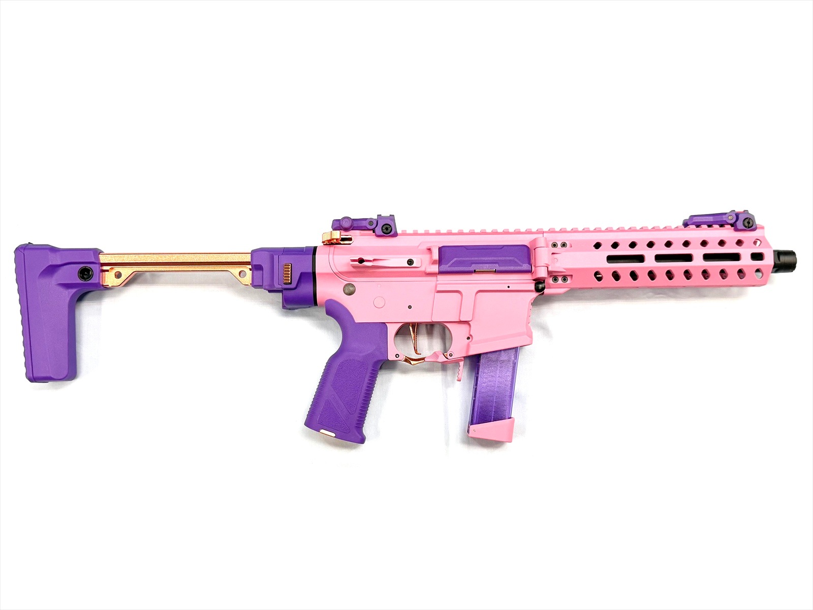 特選中古品】電動ガン G&G FAR-9 Pink スペアマガジン×2セット【マック