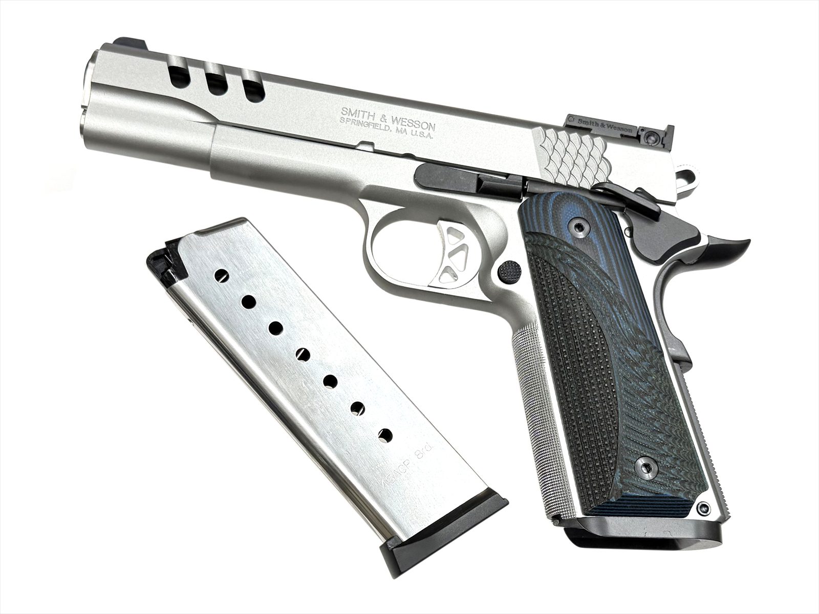 B.W.C. モデルガン SW1911 PC ブライトステンレス シルバーモデル