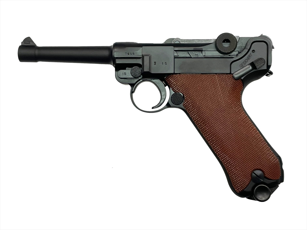 タナカ ガスガン LUGER P08 4インチ HW “1918 Erfurt” version